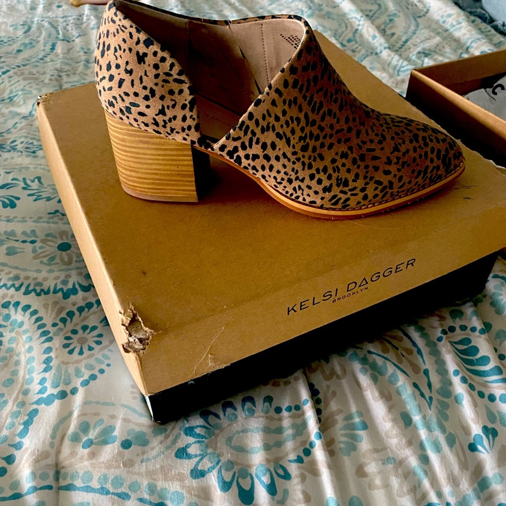 Bc vegan leopard booties